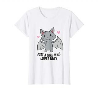 Just a Girl Who Loves Bats Cute Bat Lover Girl T-Shirt