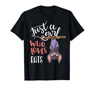 Just A Girl Who Loves Bats Gift T-Shirt