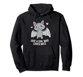Just a Girl Who Loves Bats Pullover Hoodie