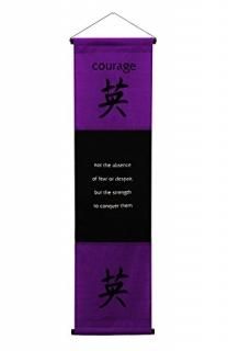 G6 Collection Inspirational Wall Decor Courage Banner Large Inspiring Quote Wall