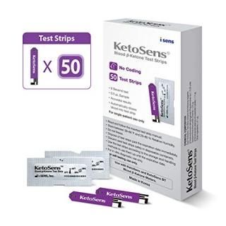 KetoSens Blood Ketone Test Strips - Ideal for The Keto Diet and Ketosis Monitori