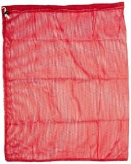 Sportime 087984 Heavy Duty Light-Weight Mesh Storage Bag - 24 x 30 In. - Red
