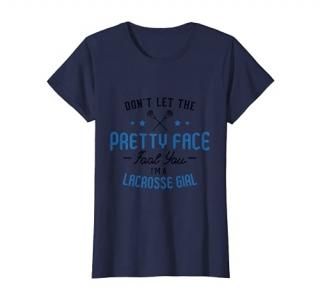 Lacrosse Girl Cute Lacrosse Sports Quote T-Shirt