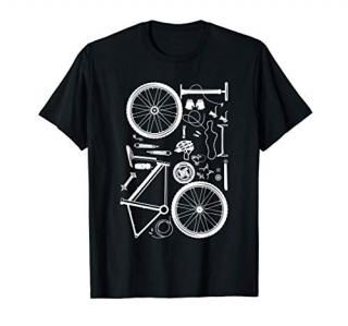 Bike Parts - Downhill Rider Mountainbike MTB Cycling T-Shirt