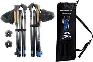 York Nordic Ultralight Shorter Length Traveler Trek Folding Walking Poles - 8 oz