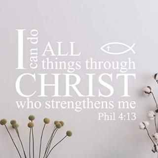 I Can Do All Things Through Christ Who Strengthens Me Inspiration ǥ륹ƥå 
