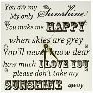 3dRose dpp_79151_1 You are My Sunshine ɥ ӥơ 륯å10 x 10
