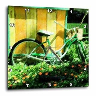 3dRose DPP_28459_1 Vintage Bike-Wall Clock 10 by 10-Inch