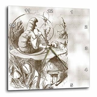 3dRose DPP_110199_3 Caterpillar on Mushroom Vintage Alice in Wonderland-Wall Clo