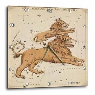 3dRose Print of Vintage Leo Astrological Sign - Wall Clock 10 by 10-Inch DPP_205