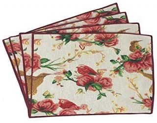 Deck the Halls - Tache Home Fashion 6250PM-13X19 Tache 4 Piece Festive Floral De