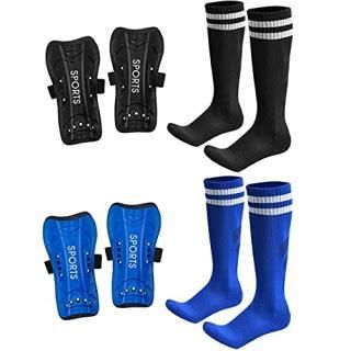 AIMISICAR Soccer Shin Guards for Kids Youth Shin Pads and Long Sleeve Soccer Soc