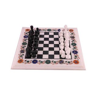 Queenza 12Diagonal Chess Set Chess Board Game - Chess Table Set with Amazing Pie
