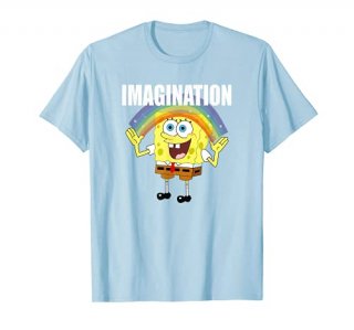 Mademark x SpongeBob SquarePants - SpongeBob - Rainbow with Imagination T-Shirt