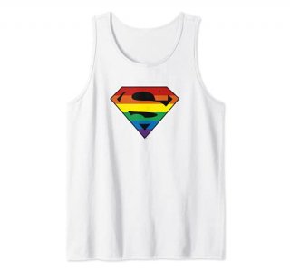 DC Comics Pride Superman Rainbow Logo Tank Top
