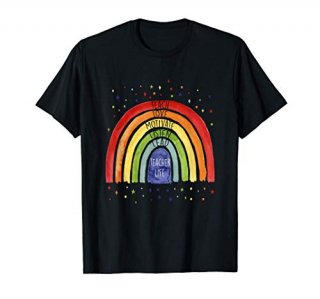 Teacher Life Positive Rainbow Teacher Cute Motivation T-Shirt