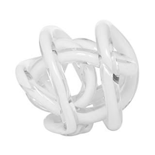 Torre & Tagus 901746A Orbit Glass Decor Ball Small-White by Torre & Tagus 