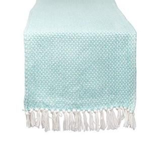 DII Aqua Woven Table Runner