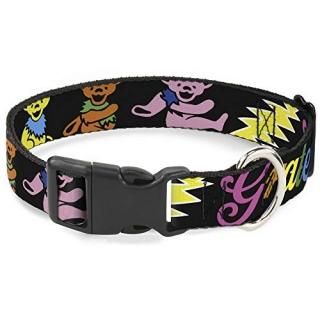 Cat Collar Breakaway Grateful Dead Script Bears Skeletons Black Multi Color 8 to