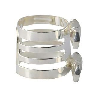 lovermusic Lovermusic 29x25mm Silver Plated B-Flat Mouthpiece Ligature Clarinet 