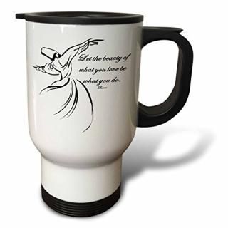 3dRose 14oz Travel Mug White