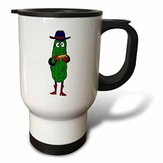 3drose All SmilesȲ??Funny Pickle Playing the Harmonica??ιԥޥ 14 oz ۥ磻 tm_1