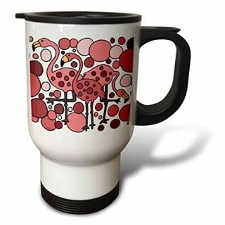 All Smiles??򤤥ԥ󥯥եߥĻ??ιԥޥ 14oz Travel Mug ۥ磻 tm_195210_1