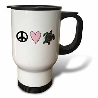 EvaDane??̡??Peace Love Turtles??ιԥޥ 14 oz ۥ磻 tm_149815_1
