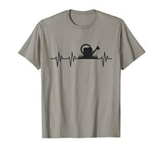 Watering Can Heartbeat Gardening Gardener T Shirt Gift Light