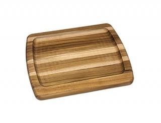 Lipper International 7223 Teak Edge Grain Small Serving Plate