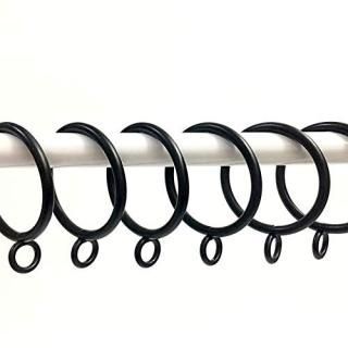 28 Black - Jocon HD6038Q Pack of 28 Drapery Curtain Rings Eyelet Rings 3.8cm Inn