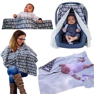 The Worlds Softest CozyBaby 4-in-1 Carseat Canopy & Nursing Cover. 4 Uses  Baby