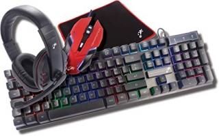 TekNmotion Nibiru 4-In-1 Gaming Bundle Keyboard Mouse Headset Mousepad - PC