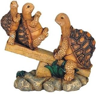 George S. Chen Imports SS-G-61058 3 Turtles On Seesaw Garden Decoration Collecti