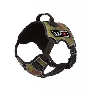 Dogline Quest No-Pull Dog Harness with 3D Rubber ESA Removable Patches Reflectiv