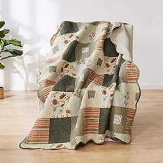 Greenland Home Sedona Throw Blanket Taupe