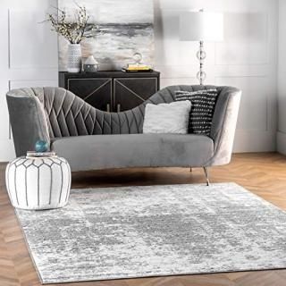 nuLOOM Misty Shades Deedra Area Rug 4' x 6' Grey 4 Feet x 6 Feet