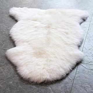WaySoft Genuine New Zealand Sheepskin Rug Luxuxry Fur Rug for Bedroom Fluffy Rug