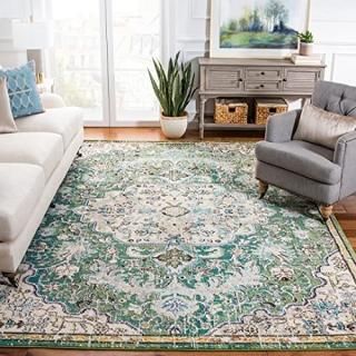 Safavieh Madison Collection MAD447Y Boho Chic Medallion Distressed Non-Shedding 