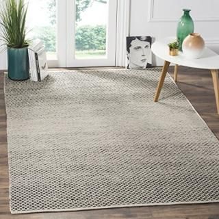 Safavieh Montauk Collection MTK601A Handmade Cotton Area Rug 4' x 6' Black / Ivo