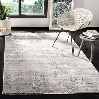 Safavieh Winston Collection WNT355F Distressed Area Rug 4' x 6' Grey / Blue