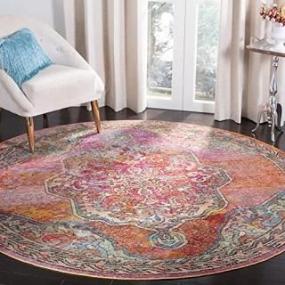 Safavieh Crystal Collection CRS502A Boho Chic Oriental Medallion Distressed Non-