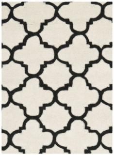 Safavieh Chatham Collection CHT717A Handmade Quatrefoil Trellis Premium Wool Acc