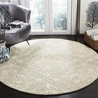 Safavieh Blossom Collection BLM107C Handmade Premium Wool Area Rug 6' x 6' Round