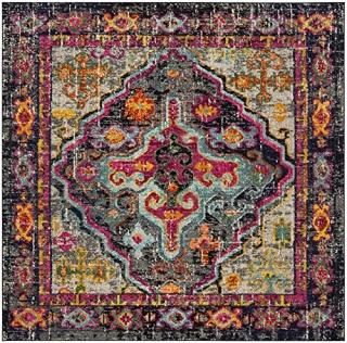 Safavieh Monaco Collection MNC247R Boho Chic Medallion Distressed Non-Shedding S