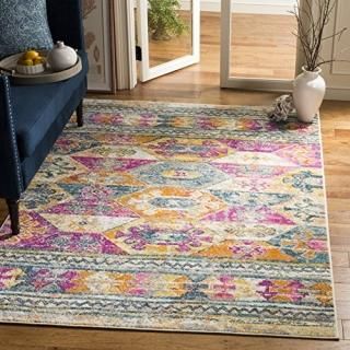 Safavieh Madison Collection MAD118C Moroccan Boho Distressed Non-Shedding Stain 