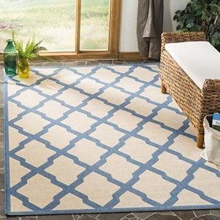 Safavieh Linden Collection LND122N Trellis Indoor/ Outdoor Non-Shedding Stain Re