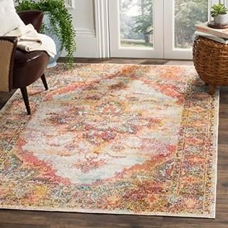 Safavieh Crystal Collection CRS508V Boho Chic Oriental Medallion Distressed Non-