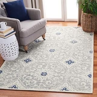 Safavieh Roslyn Collection ROS601A Handmade Floral Wool Area Rug 6' x 9' Ivory /