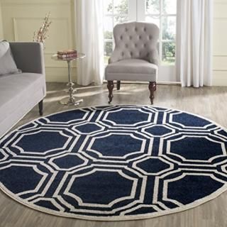 Safavieh Amherst Collection AMT411P Geometric Non-Shedding Stain Resistant Livin